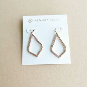 Kendra Scott Sophia Rose Gold Drop Earrings NEW
